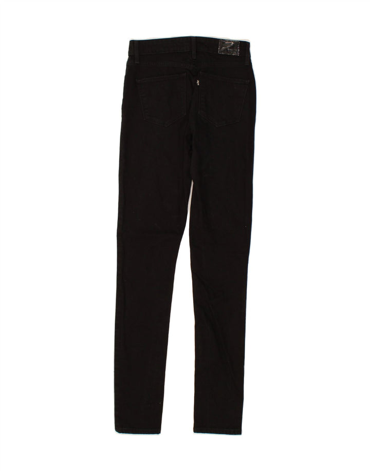 LEVI'S Womens Skinny Jeans W25 L34 Black Cotton Vintage Levi's and Second-Hand Levi's from Messina Hembry 