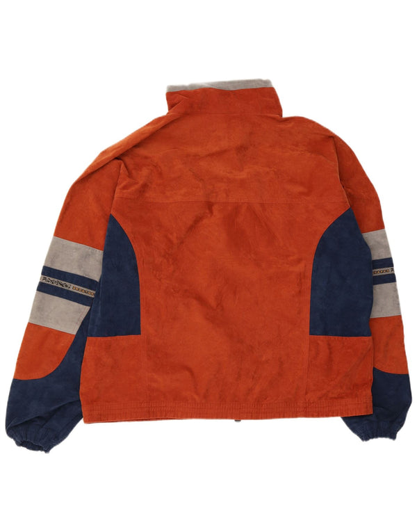 Jaqueta masculina de agasalho Great Escapes XL laranja colorblock