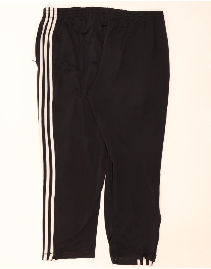 Calças de treino femininas Adidas UK 18 XL preto poliéster