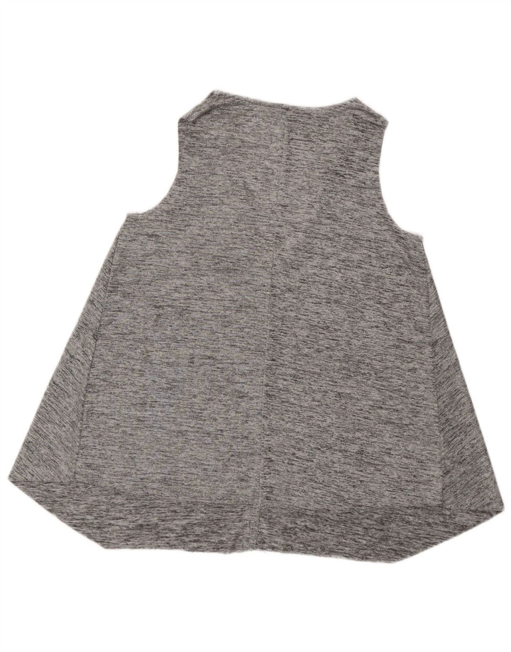 Colete feminino Zara UK 12 cinza médio manchado