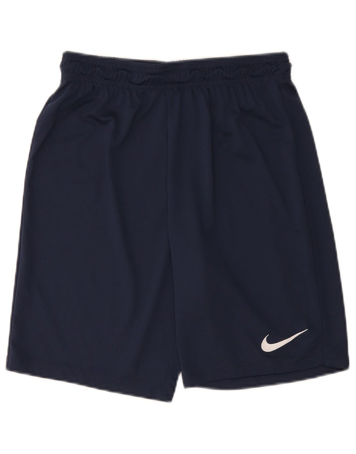 Shorts esportivos masculinos Nike pequenos poliéster azul marinho