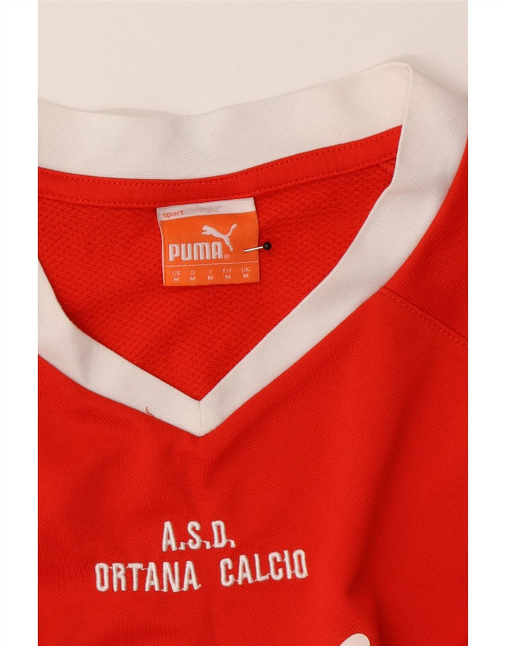 Camiseta masculina Puma Graphic Top Medium Red Colourblock