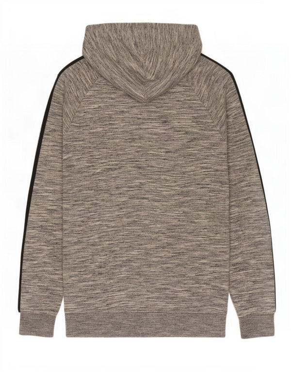 Adidas masculino zip moletom com capuz XS algodão manchado cinza
