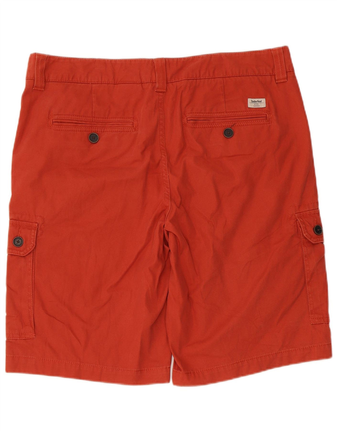 Timberland Mens Cargo Shorts W36 Grande Algodão Vermelho