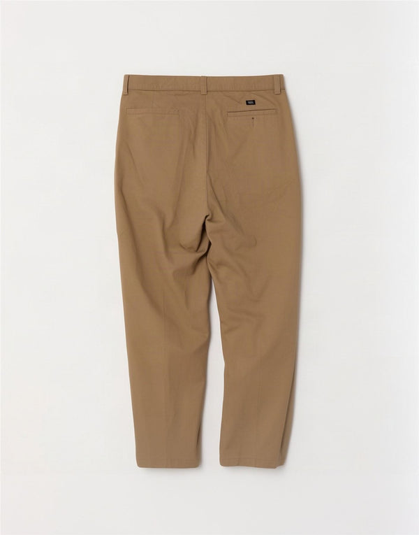 Calças chino retas masculinas Cotton Traders W38 L31 bege