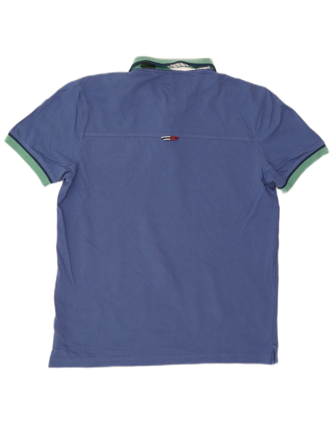 Camisa polo masculina TOMMY HILFIGER regular fit algodão azul médio