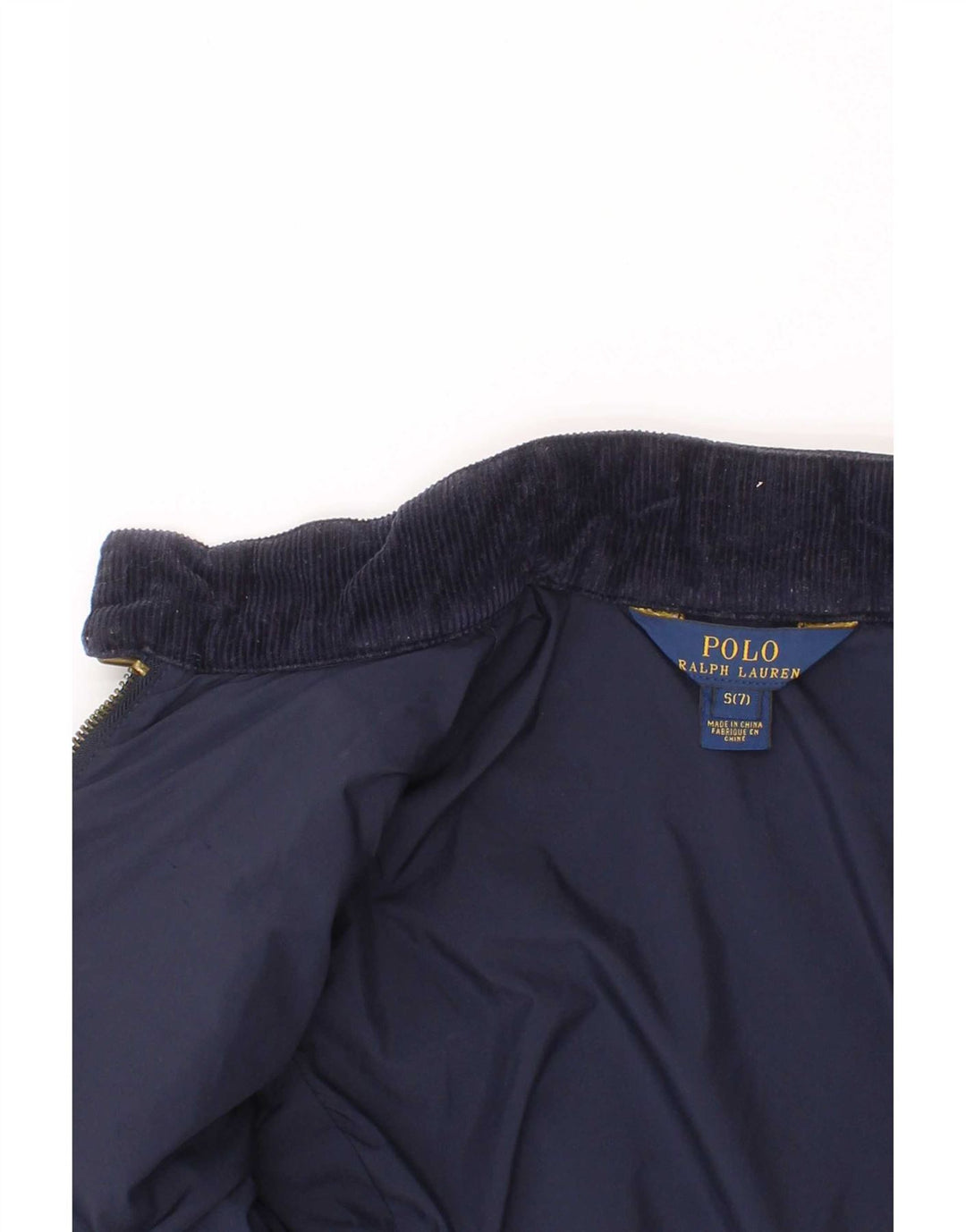 Polo Ralph Lauren Meninas Jaqueta Acolchoada 6-7 Anos Pequena Azul Marinho Poliéster
