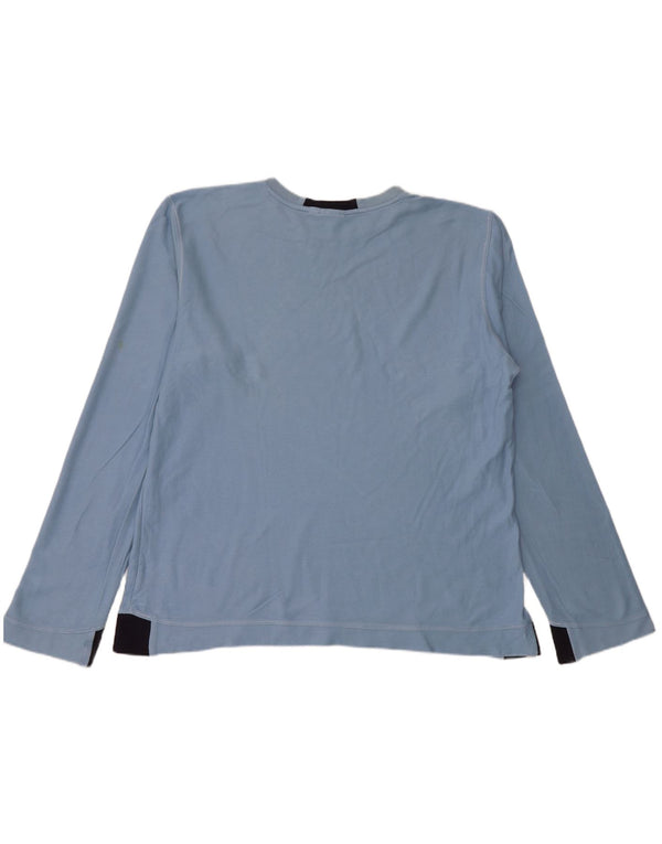 PUMA Mens Graphic Top Manga Longa XL Azul Algodão