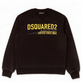 Suéter gráfico Dsquared2 para meninos 9-10 anos algodão preto