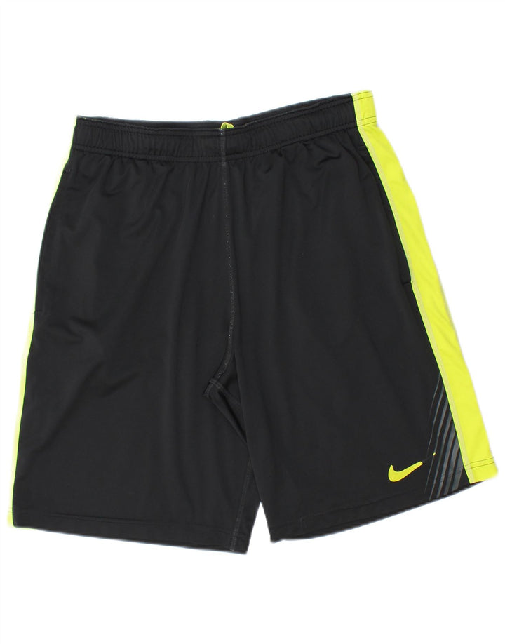 Shorts esportivos masculinos Nike pequenos poliéster colorblock preto