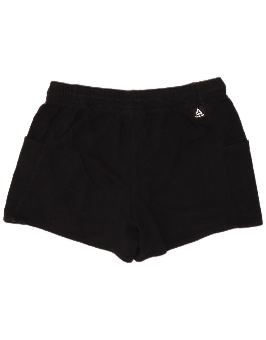 Shorts esportivos femininos REEBOK UK 14 grande algodão preto