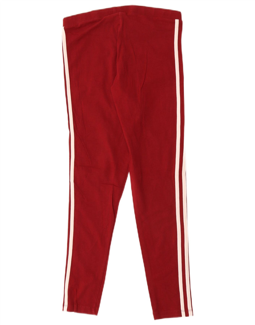 ADIDAS Womens Leggings UK 10 Small Red Cotton