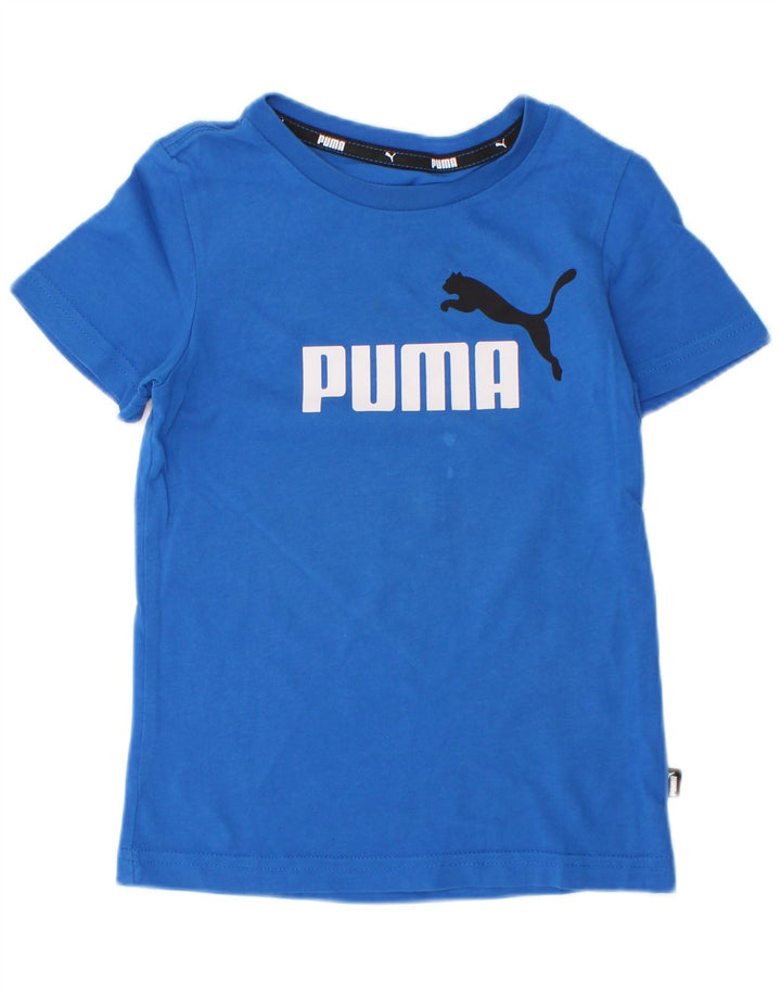Camiseta Puma Meninos Graphic 3-4 Anos Azul