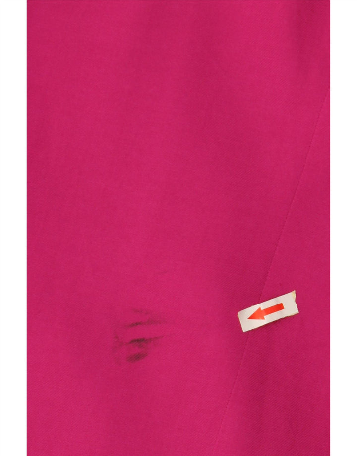 Jaqueta blazer feminina ZARA com ajuste solto e peito duplo Reino Unido 6 XS rosa viscose