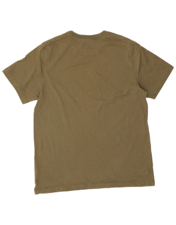 Camiseta Jordan masculina gráfica grande algodão cáqui