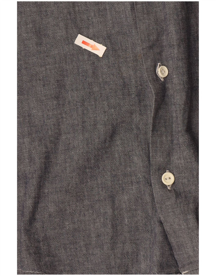 Camisa masculina Rifle XL cinza algodão clássico