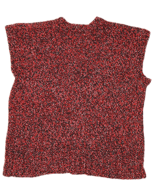 Regata feminina vintage UK 18 XL vermelha manchada