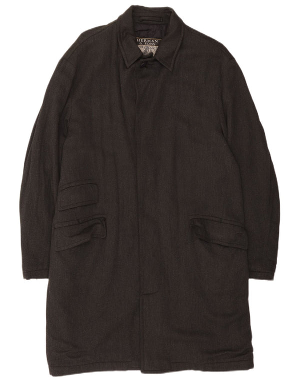 Sobretudo masculino Herman & Sons UK 40 grande cinza