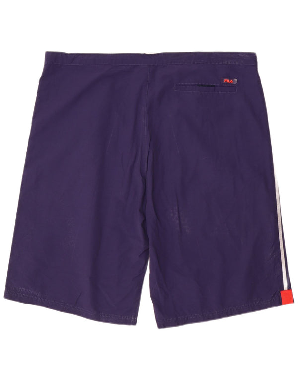 Fila Mens Sport Shorts Grande Algodão Azul Marinho