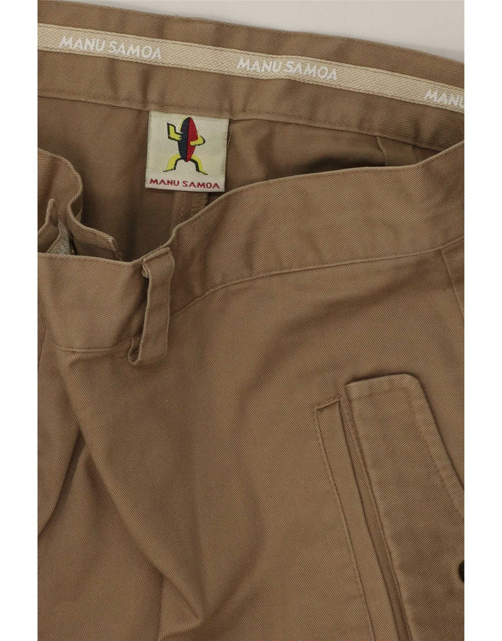 Manu Samoa Mens Cargo Shorts W34 Grande Bege