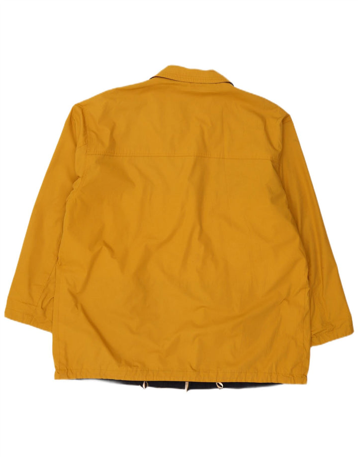 Jaqueta utilitária masculina vintage IT 56 3XL poliéster amarelo