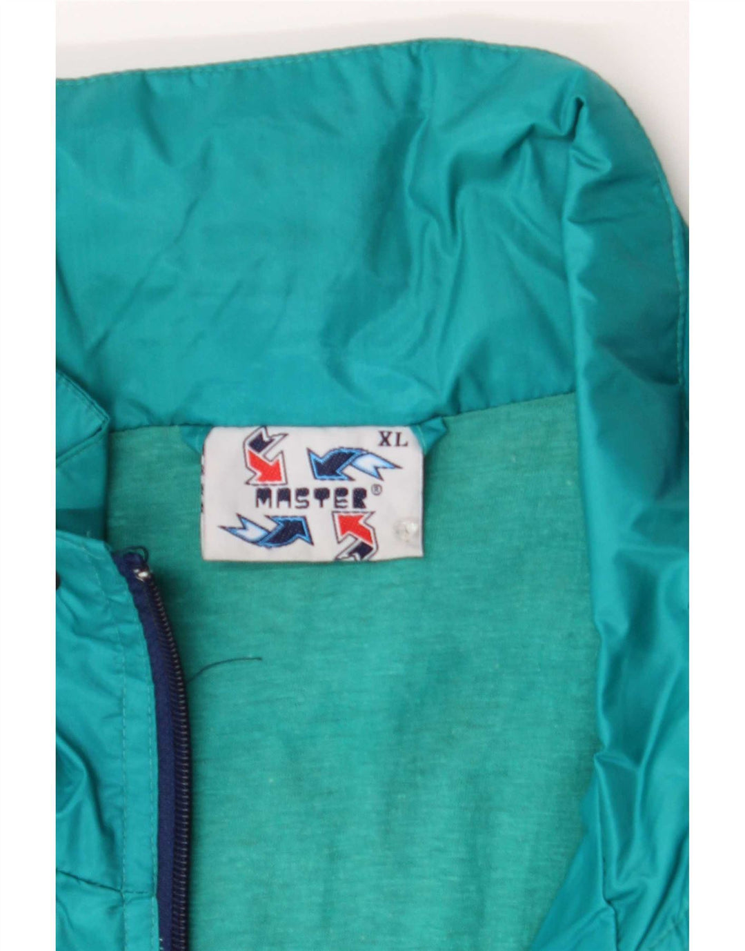 Jaqueta masculina Master com capuz e moletom XL azul Colourblock Nylon