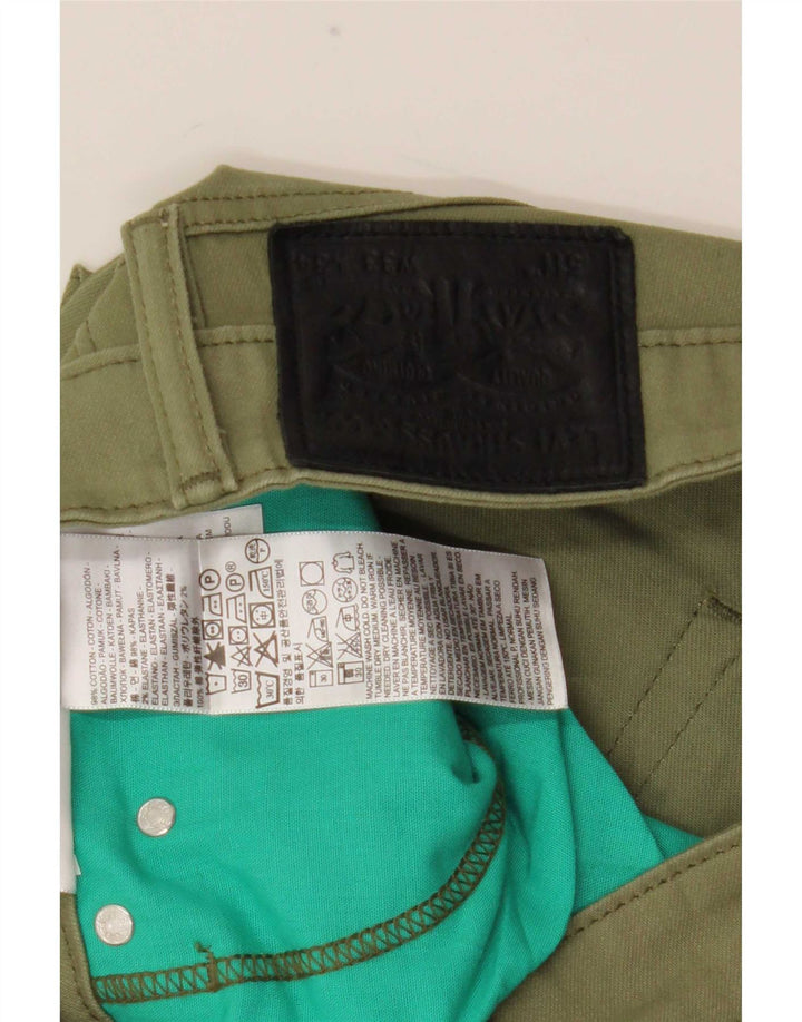 Levi's Masculino 511 Slim Jeans W33 L34 Cáqui Algodão