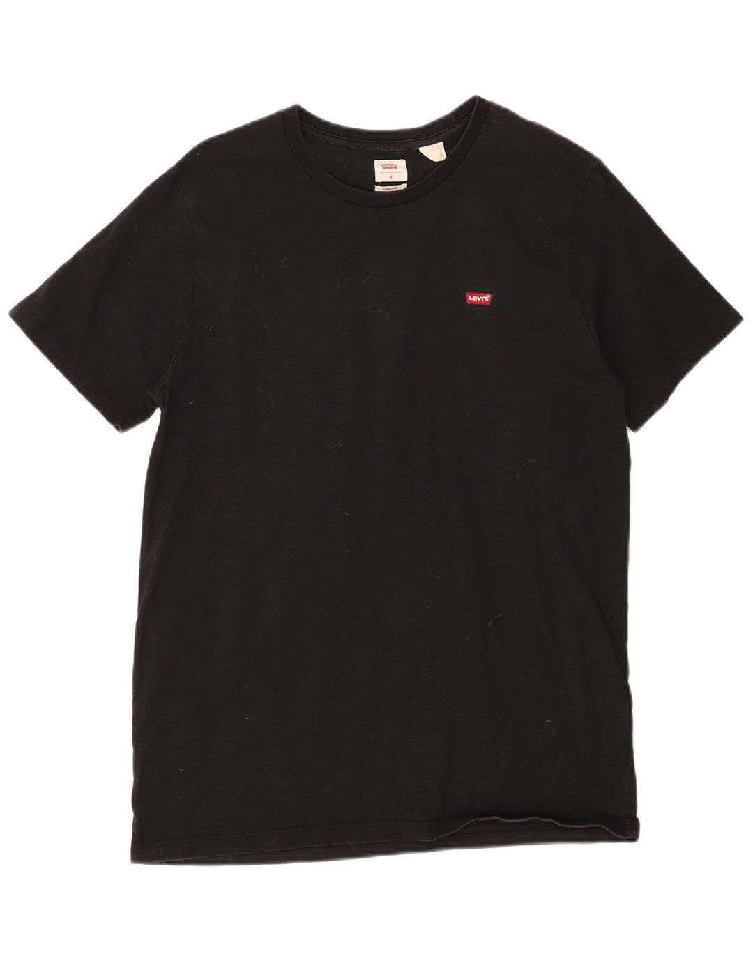 Camiseta masculina padrão Levi's Top médio algodão preto
