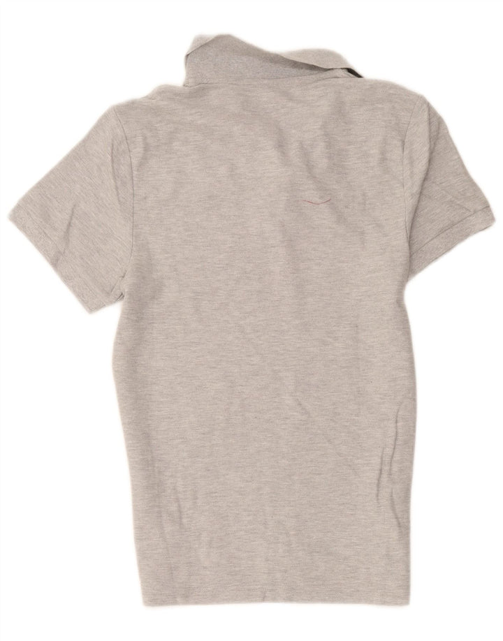 Camisa polo gráfica masculina Nike HELLAS VERONA pequena cinza algodão