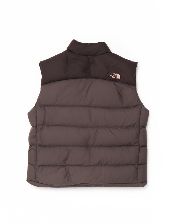 Colete acolchoado masculino The North Face UK 42 XL cinza colorblock nylon