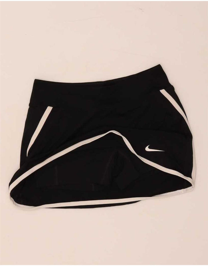 Nike Womens Dri Fit Skort UK 10 Pequeno Poliéster Preto