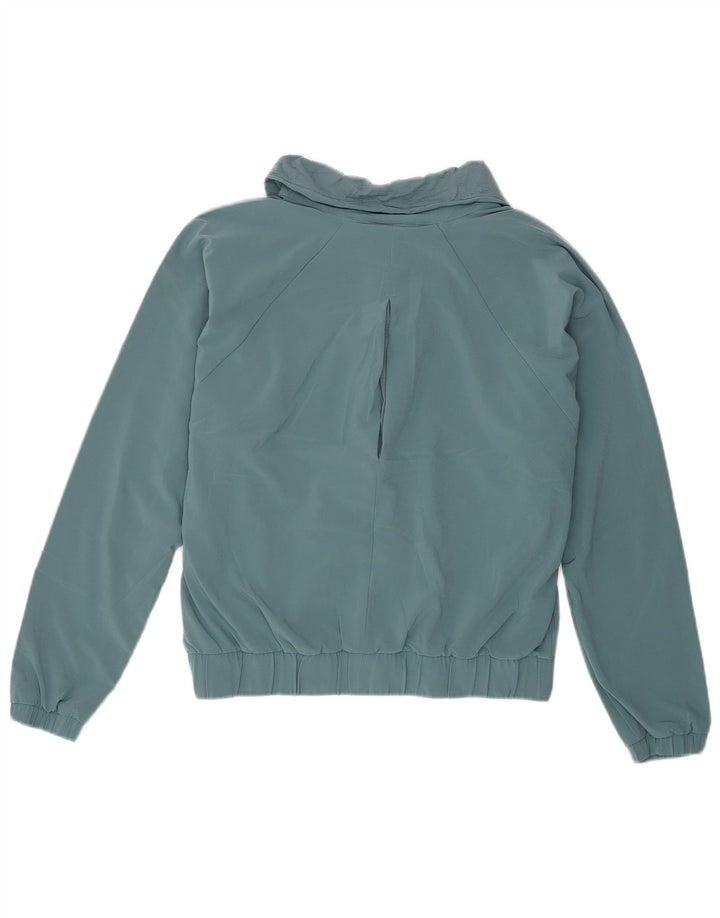 Jaqueta bomber superdimensionada feminina New Balance UK 10 poliéster verde pequeno