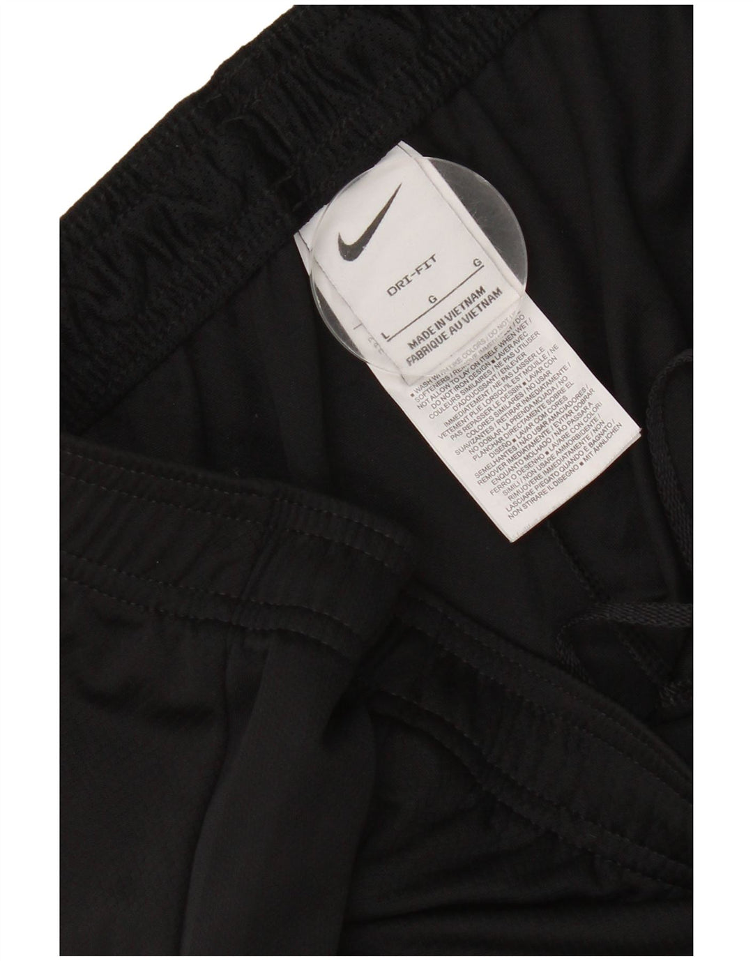 Shorts esportivos masculinos Nike Dri Fit grande poliéster colorblock preto
