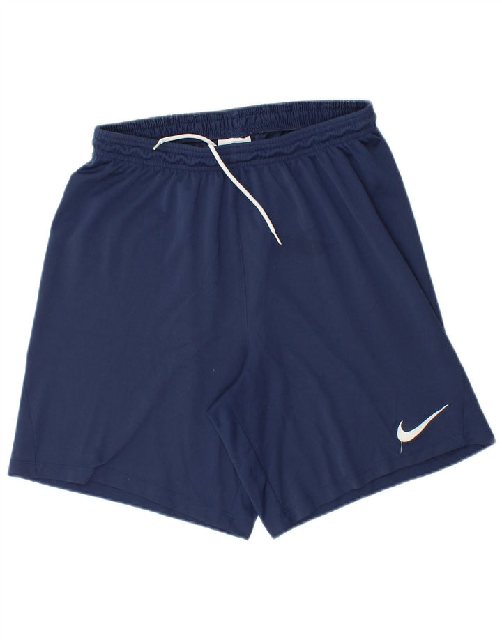 Shorts esportivos masculinos Nike Dri Fit grandes azul marinho