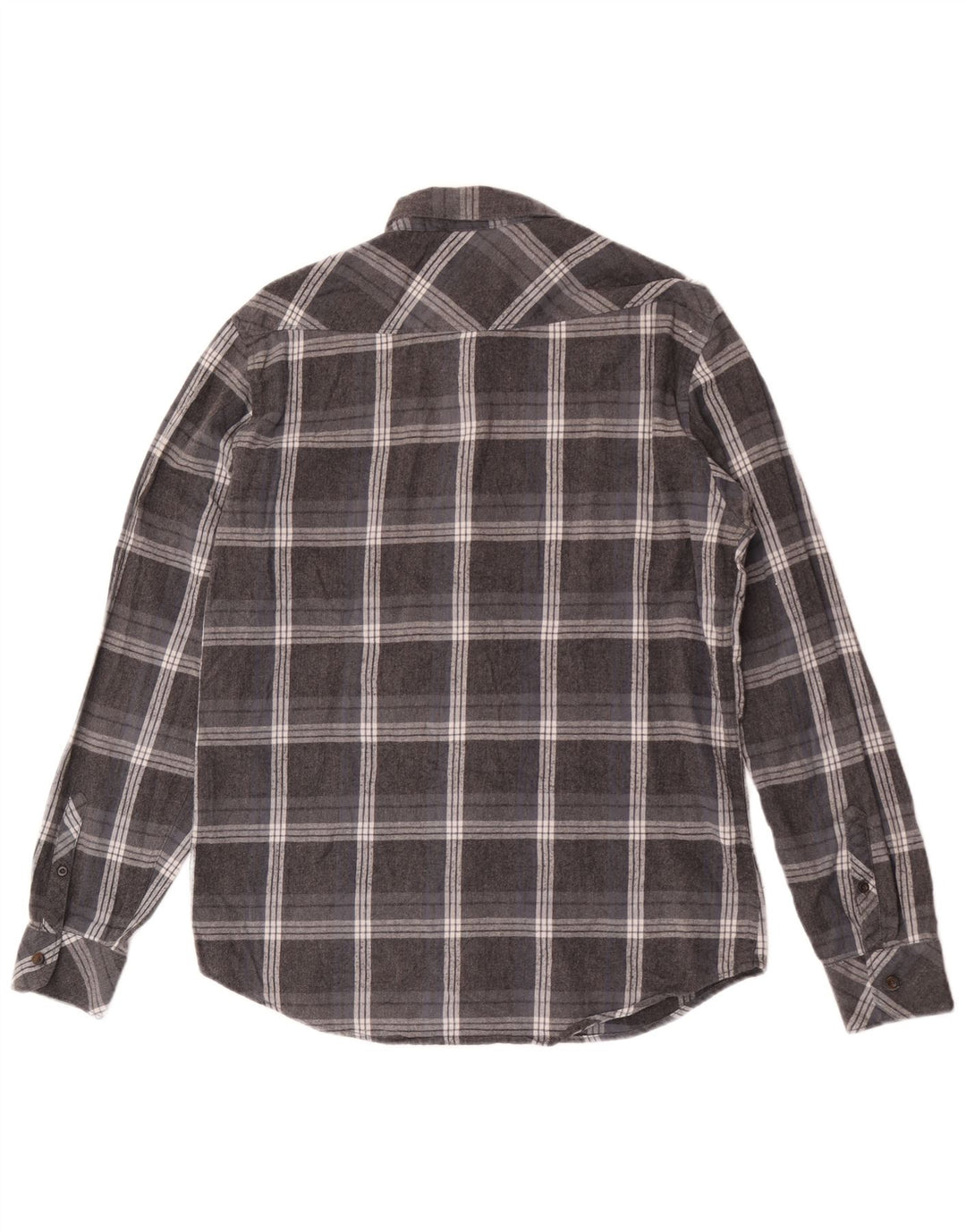Camisa masculina de flanela Billabong grande algodão xadrez cinza