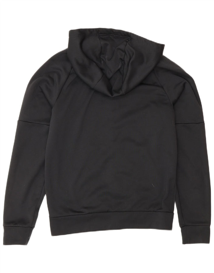 Suéter masculino Nike Therma-Fit Zip com capuz pequeno poliéster preto