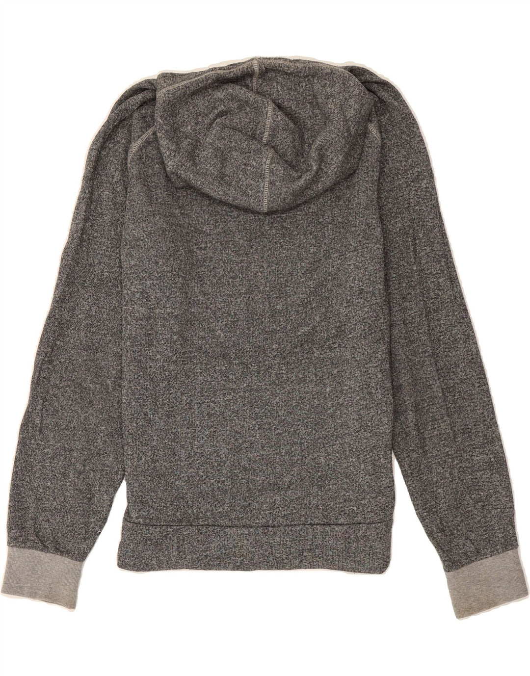 JACK & JONES Mens Hoodie Jumper Small Grey Flecked Cotton Vintage Jack & Jones and Second-Hand Jack & Jones from Messina Hembry 