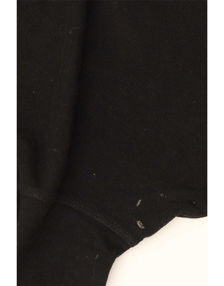 Camisa polo masculina Fred Perry de algodão preto médio