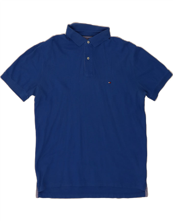 TOMMY HILFIGER Mens Polo Shirt XL Blue Cotton Vintage Tommy Hilfiger and Second-Hand Tommy Hilfiger from Messina Hembry 