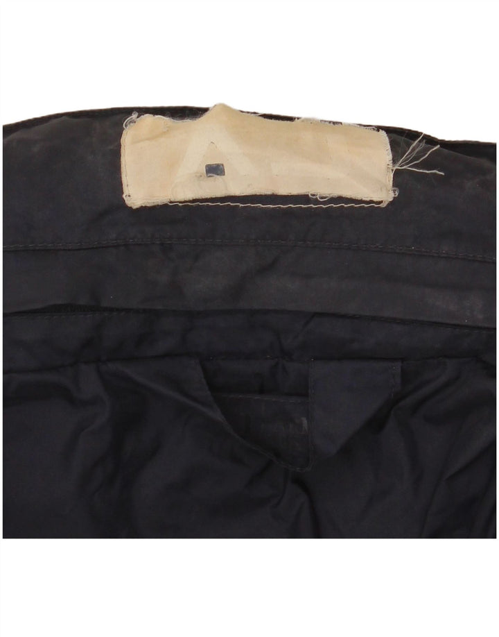 Jaqueta de chuva masculina Armani Jeans UK 40 grande azul marinho poliamida