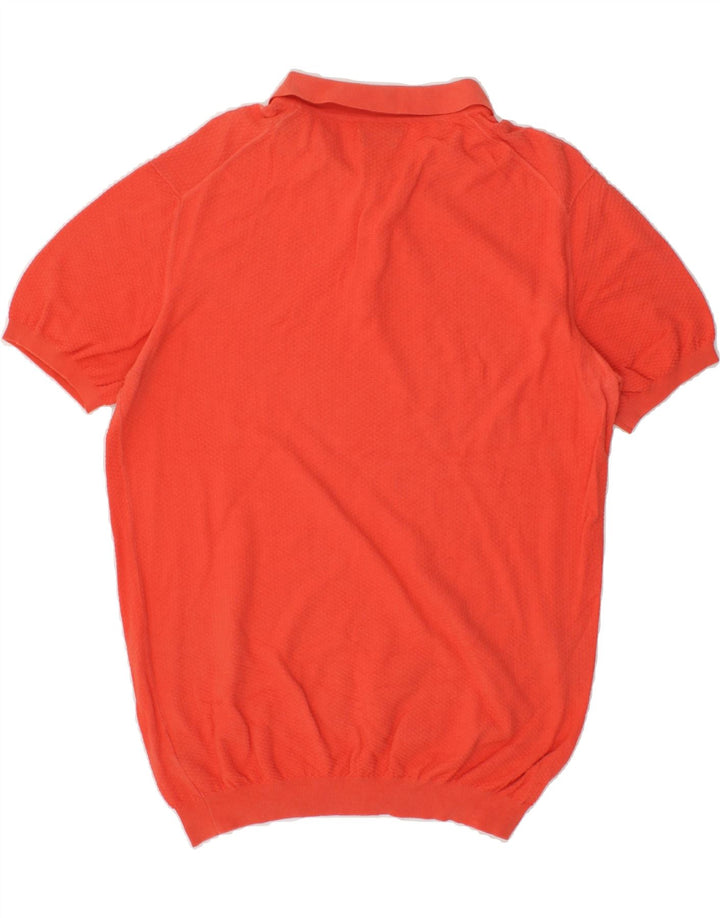 MASSIMO DUTTI Womens Polo Shirt UK 18 XL Red Cotton Vintage Massimo Dutti and Second-Hand Massimo Dutti from Messina Hembry 