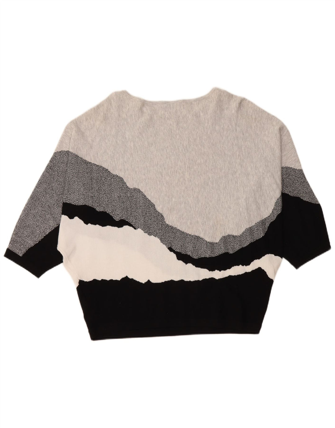 Suéter feminino PHASE EIGHT com gola canoa grande Reino Unido 14 cinza médio