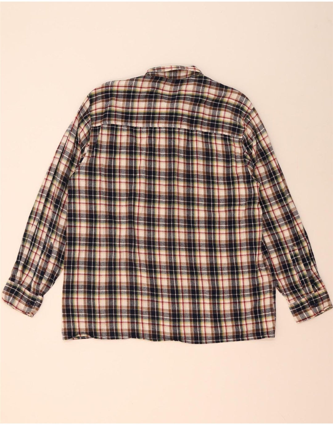 Camisa masculina Follie tamanho 43/44 XL algodão xadrez multicolorido