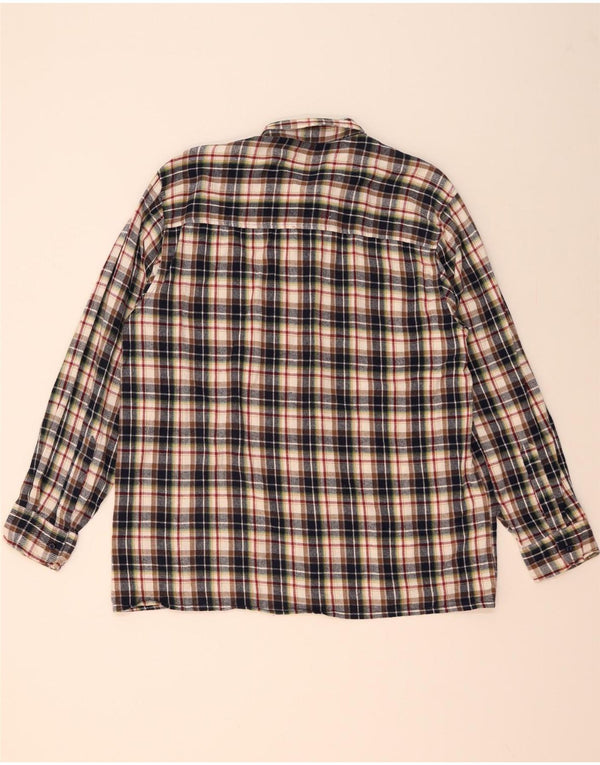 Camisa masculina Follie tamanho 43/44 XL algodão xadrez multicolorido