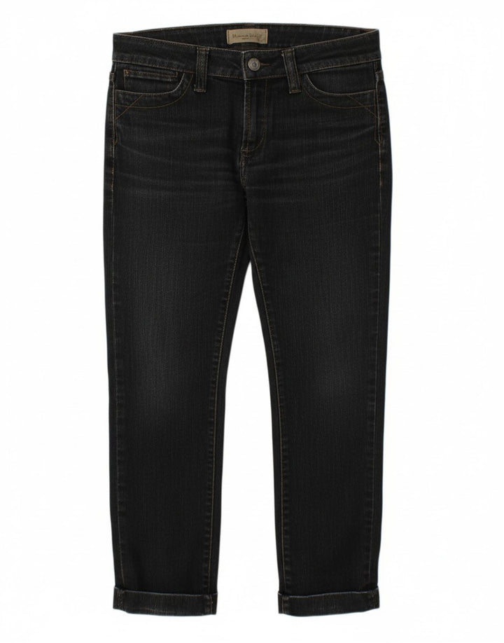 Calça jeans feminina MASSIMO DUTTI W29 L25 algodão preto