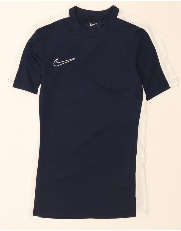 Camiseta Nike Masculina Dri Fit Slim Top XS Azul Marinho Colourblock Poliéster