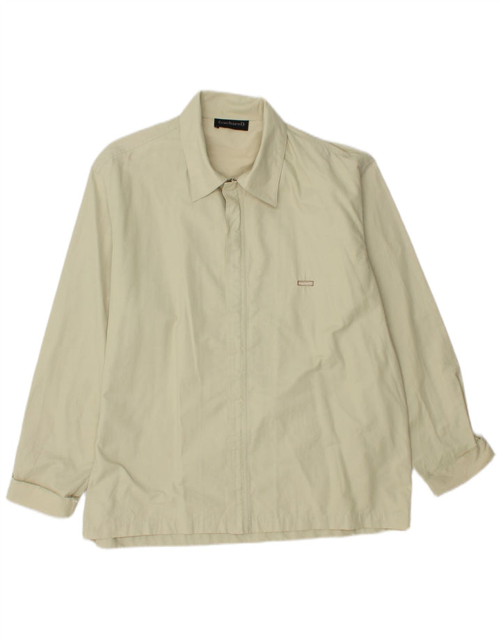 Jaqueta bomber masculina CACHAREL IT 54 2XL algodão bege