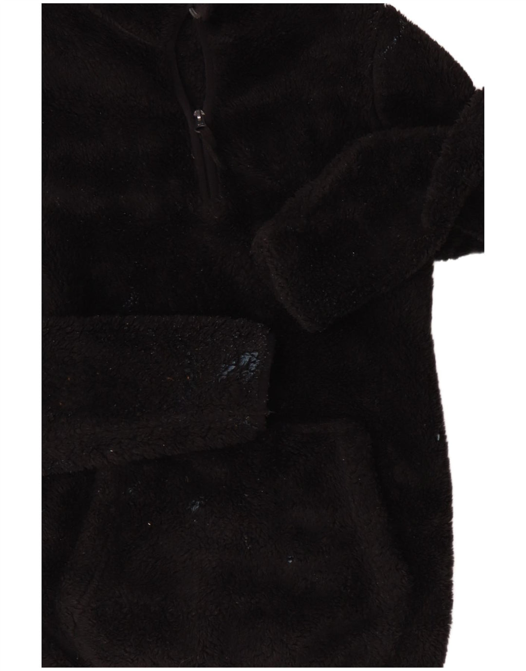 Suéter de lã feminino Mountain Warehouse com zíper e gola UK 12 médio preto