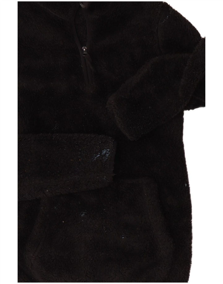 Suéter de lã feminino Mountain Warehouse com zíper e gola UK 12 médio preto