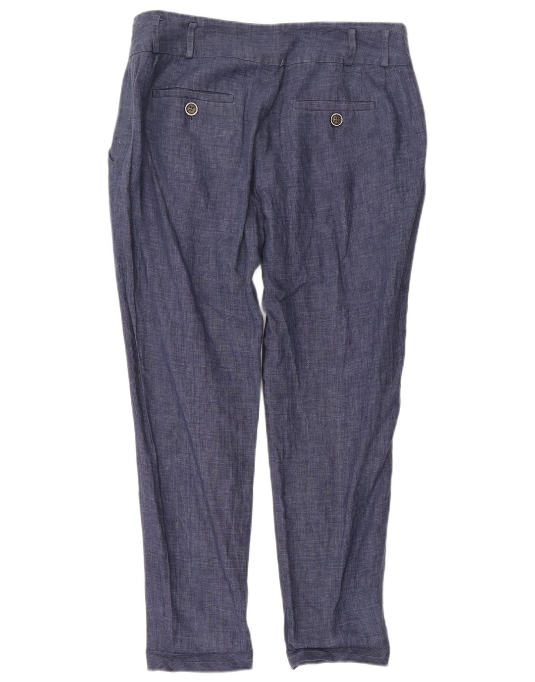 Zara Calça Chino Feminina Pegged Médio W28 L28 Azul Marinho